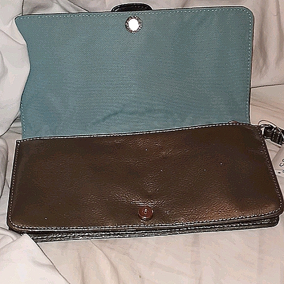 NWT 💥Coach Bleecker Wallet💥 Gunmetal/silv - Picture 6 of 16